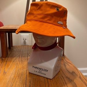 Orange T-1 Tilley bucket hat size= 7-7/8